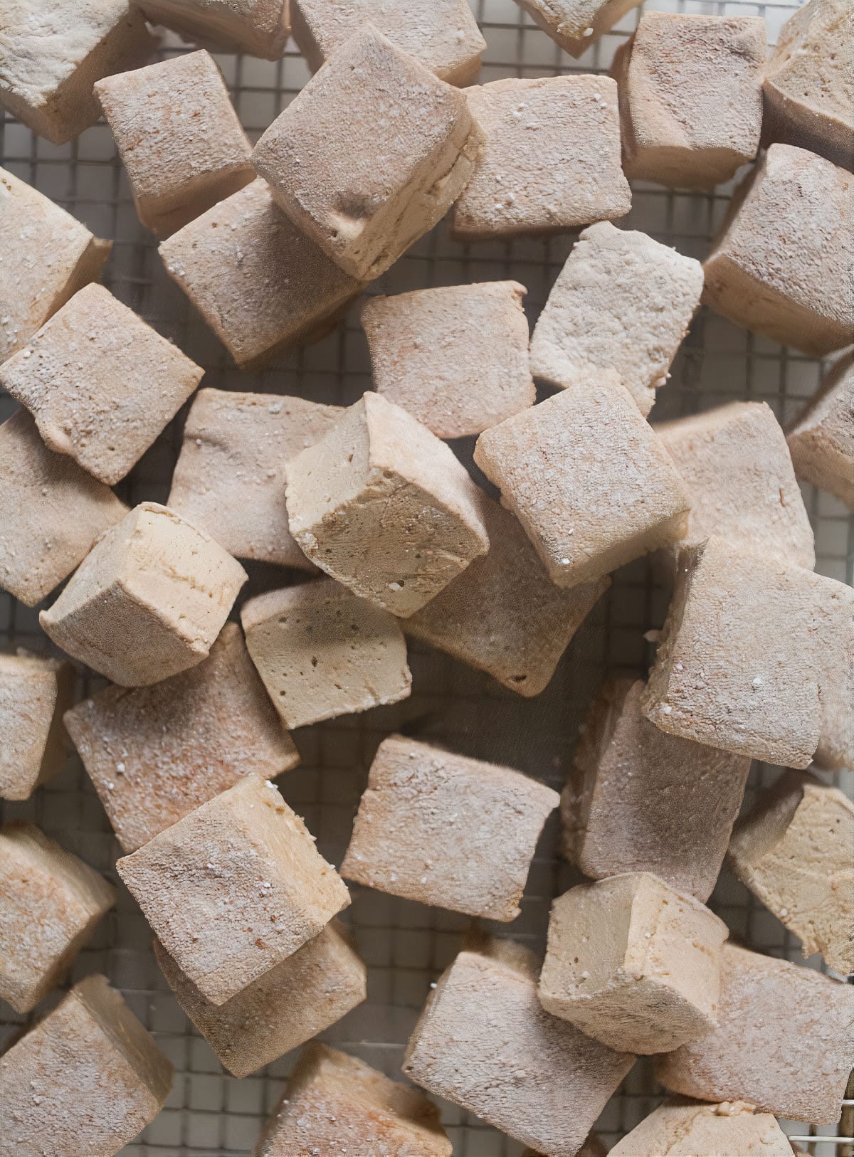 Coffee Marshmallows all cut up! 