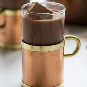 Homemade Hot Chocolate in a mug.