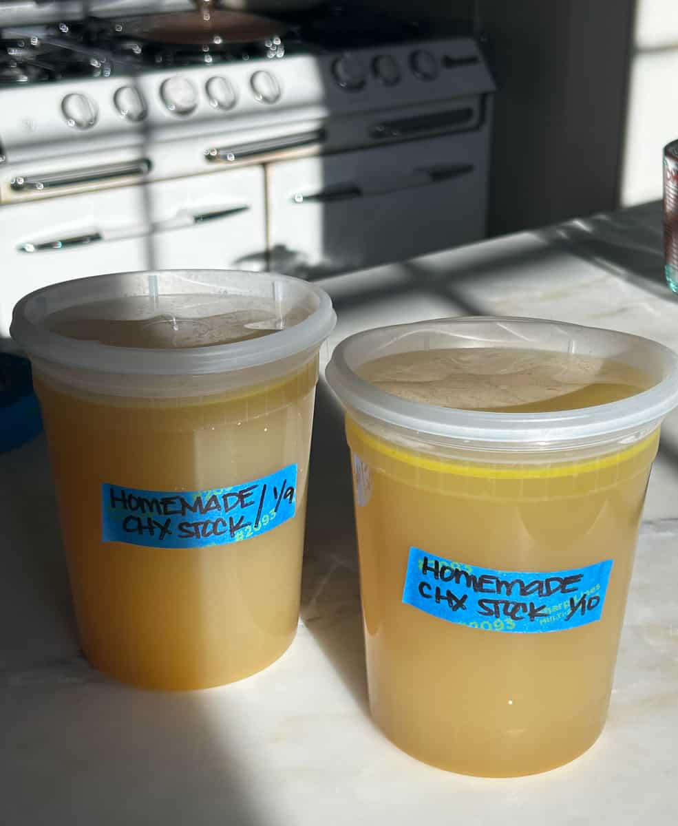 Homemade Chicken Stock. 