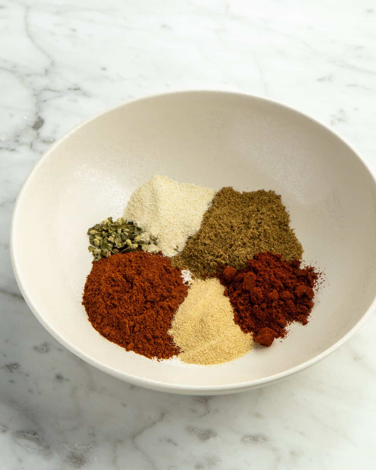 Spices in bowl. 