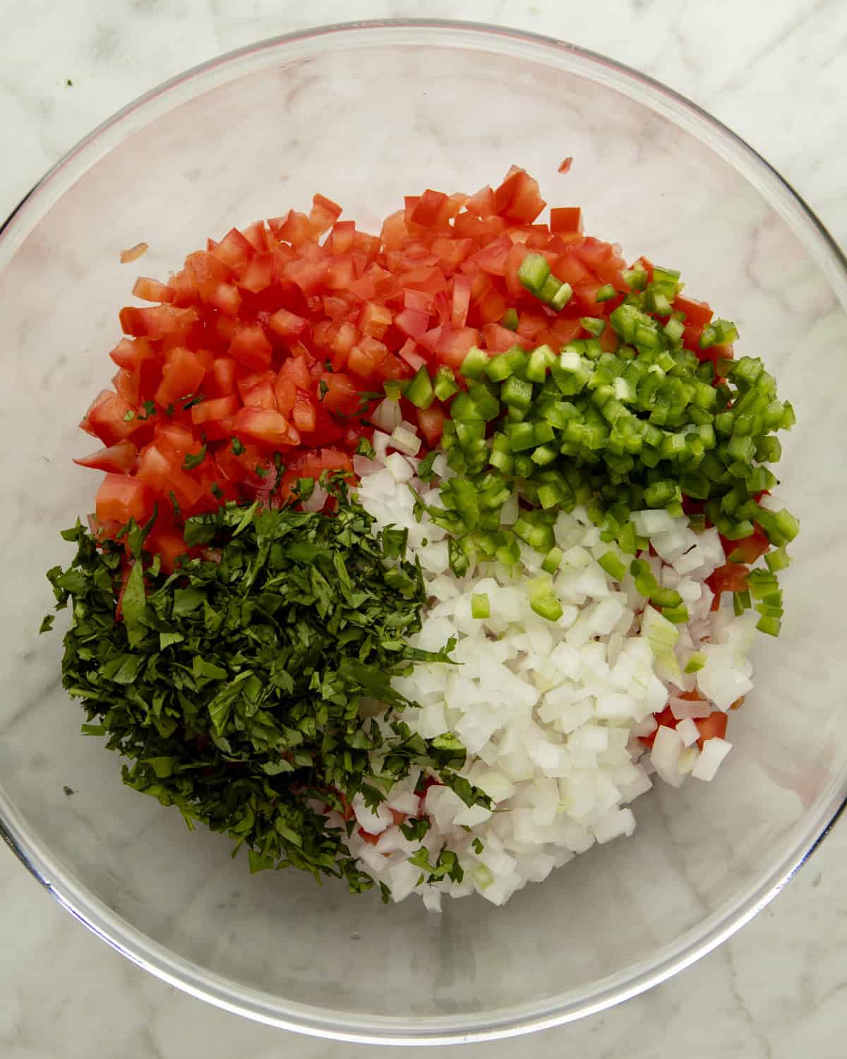 Ingredients in large bowl. 