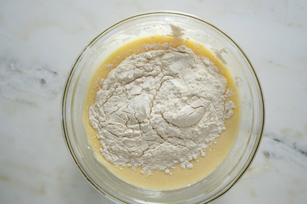 Flour added. 