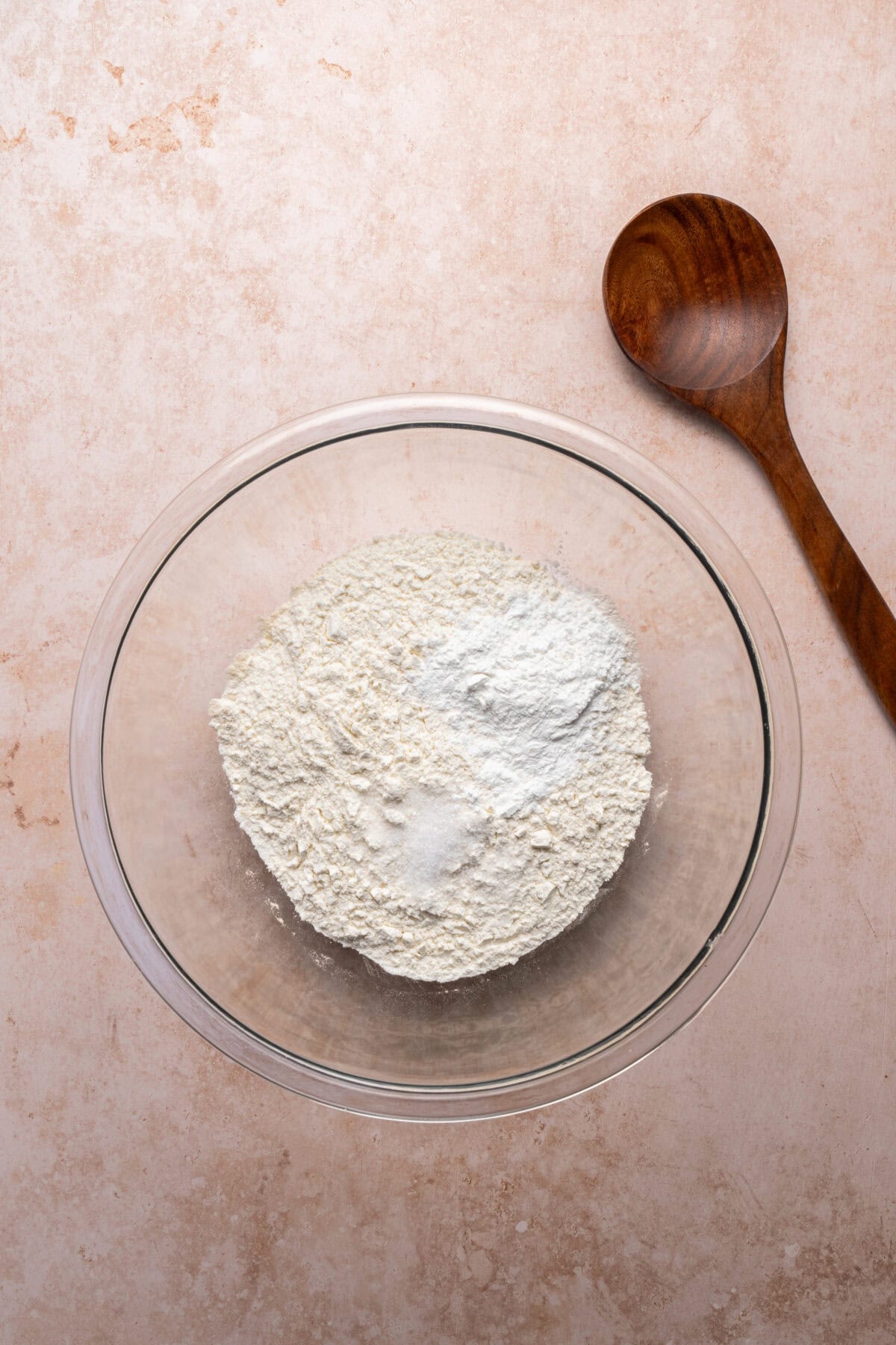 Dry ingredients in a bowl.
