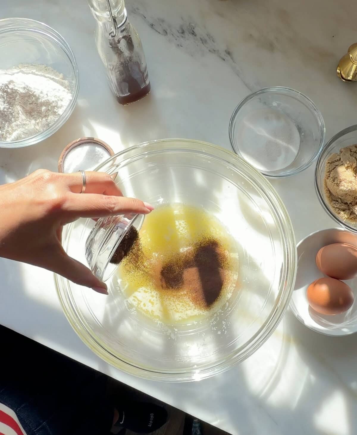 Tiramisu cookies ingredients.