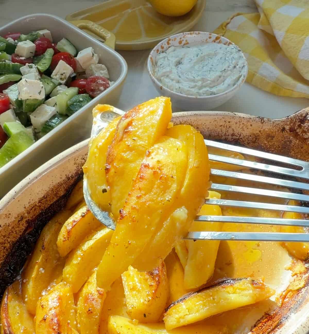 Greek Lemon Potatoes
