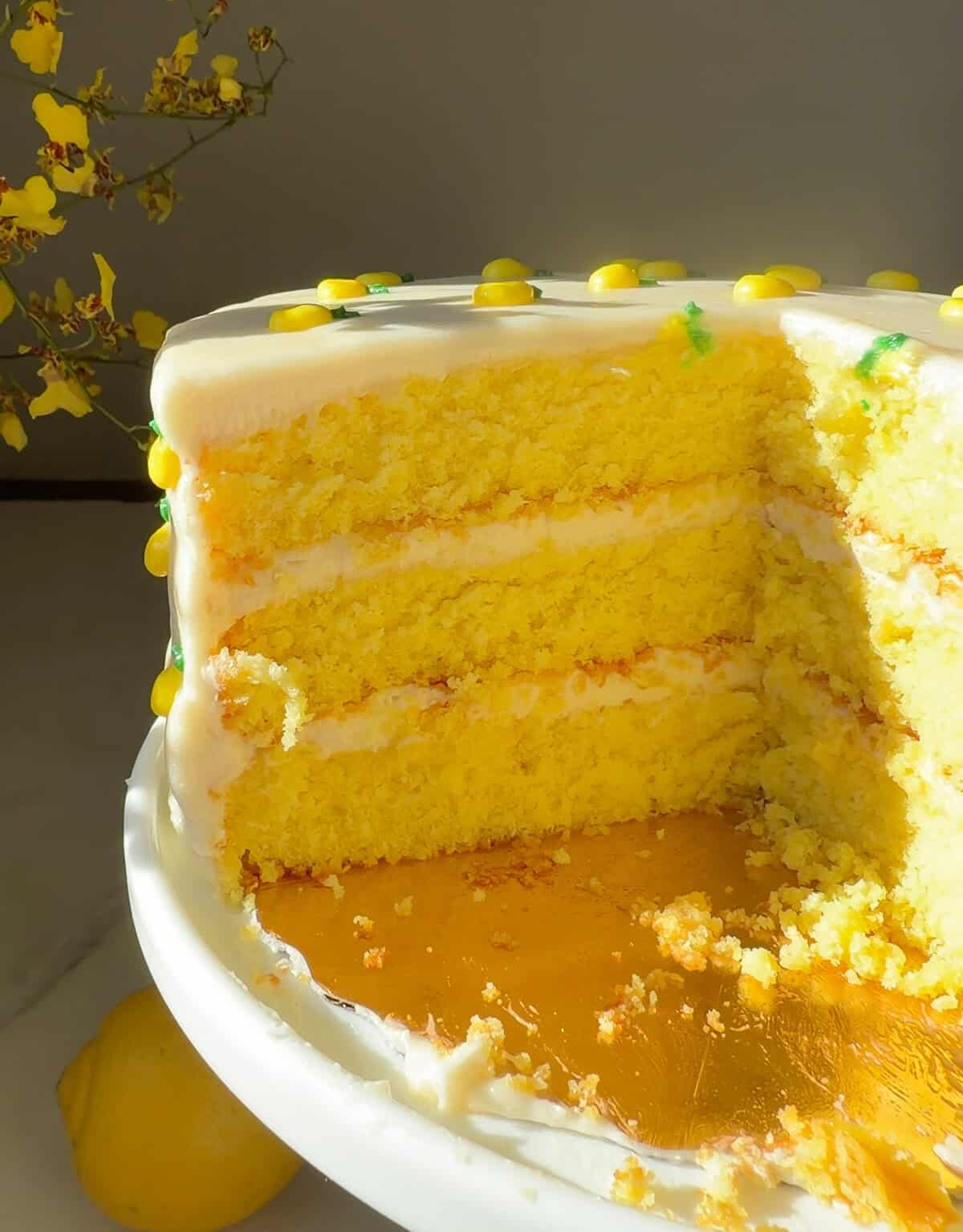 Lemon Layer Cake - A Cozy Kitchen