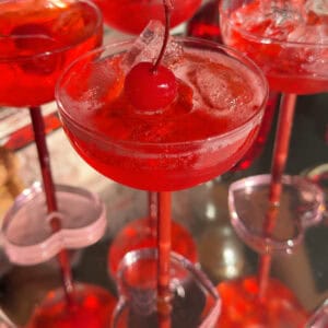 Glasses of Dirty Shirley Cocktail.