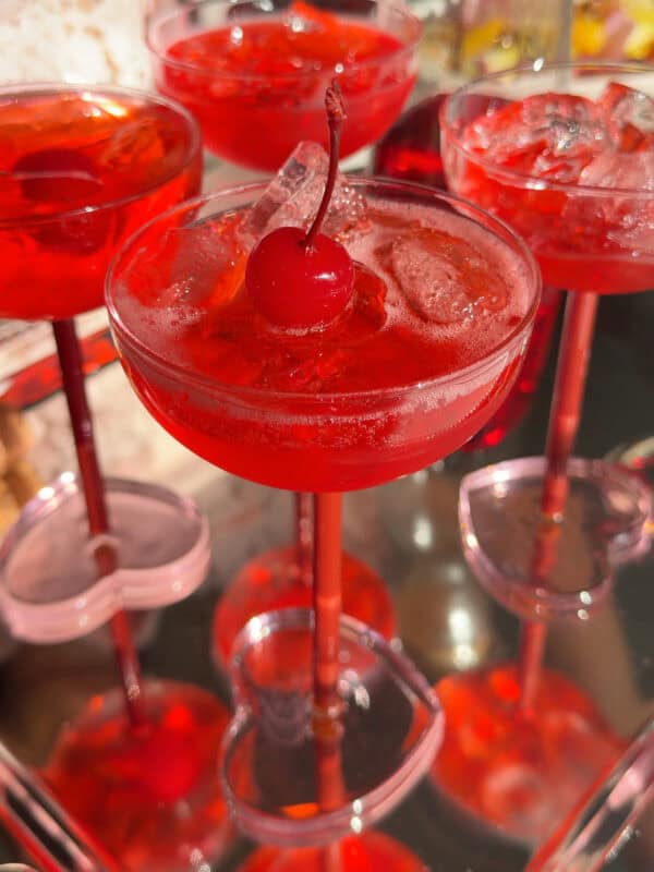 Glasses of Dirty Shirley Cocktail.