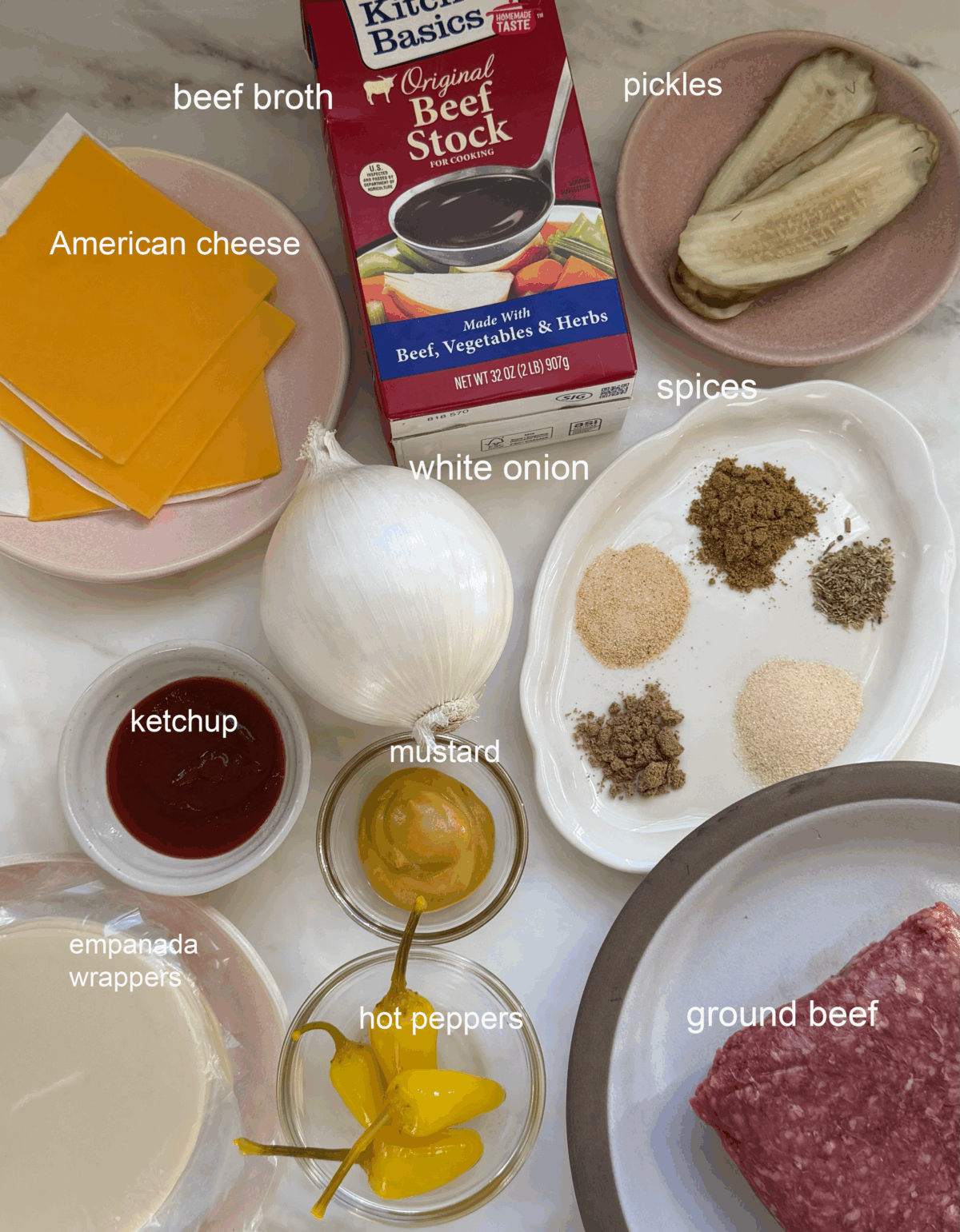 In-N-Out empanadas ingredients.