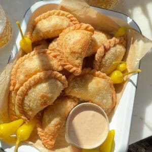 In-N-Out empanadas with burger sauce.