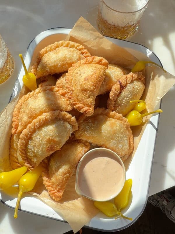In-N-Out empanadas with burger sauce.