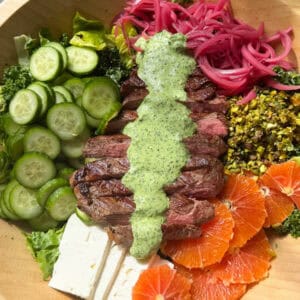 Steak Salad with Creamy Chimichurri Dressing