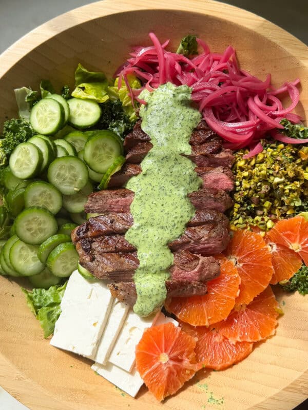 Steak Salad with Creamy Chimichurri Dressing