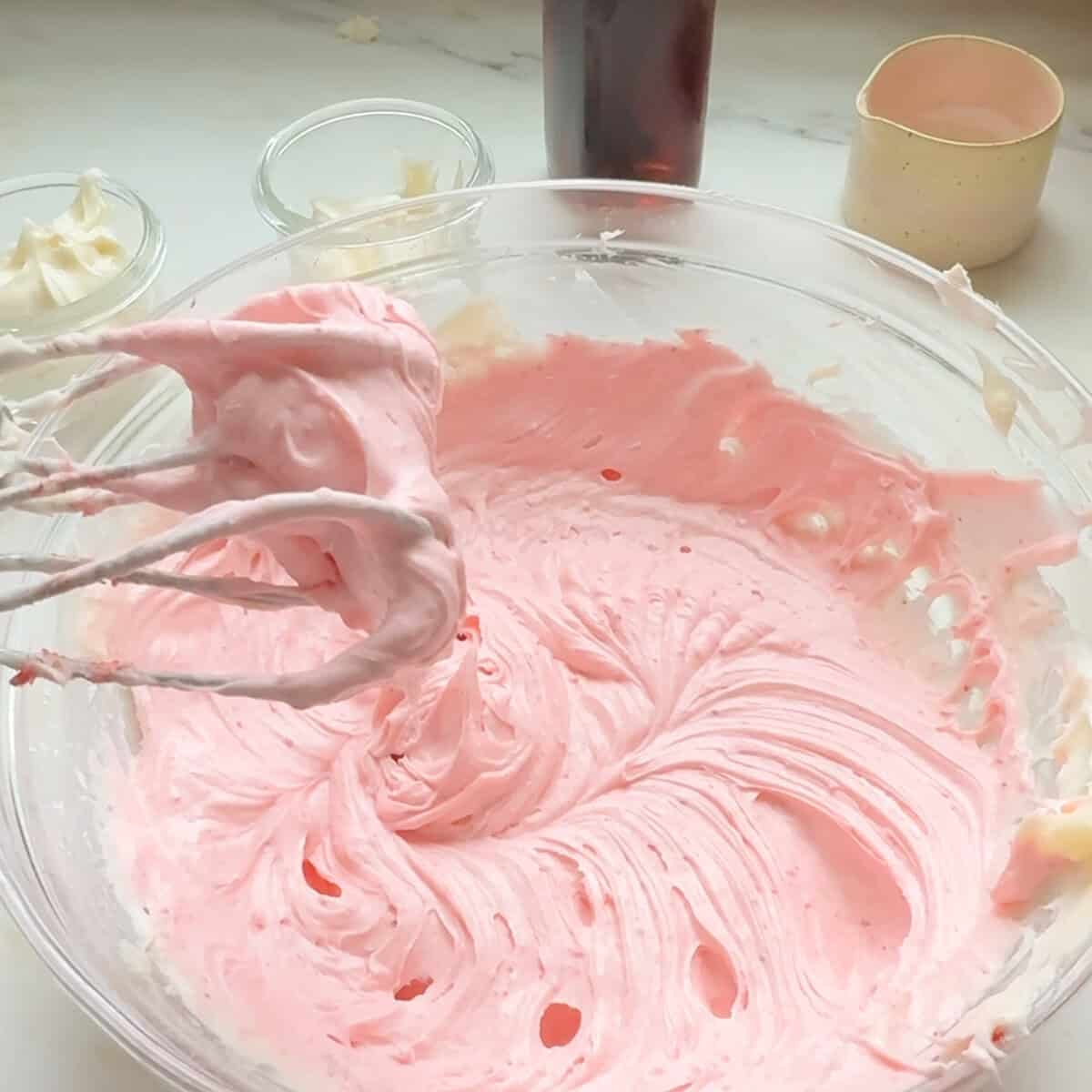Strawberry Layer Cake with Cream Cheese Frosting - A Cozy Kitchen