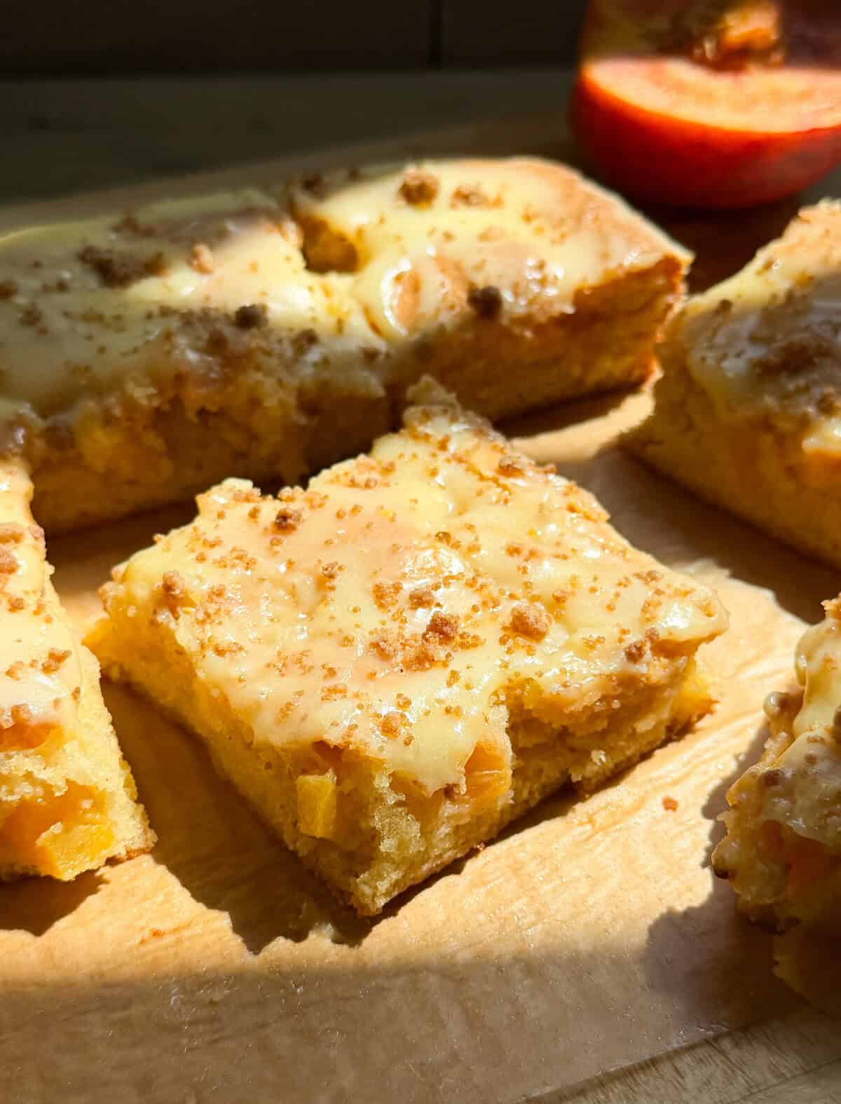 Peach Cobbler Brownies